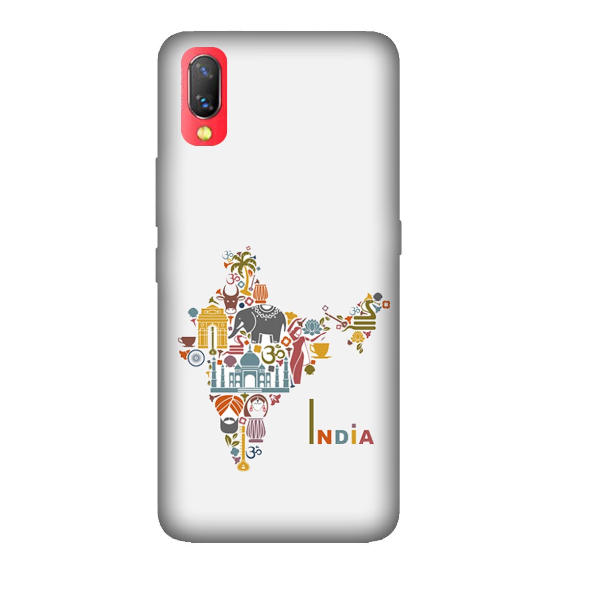 Incredible India - Mobile Phone Cover - Hard Case - Vivo