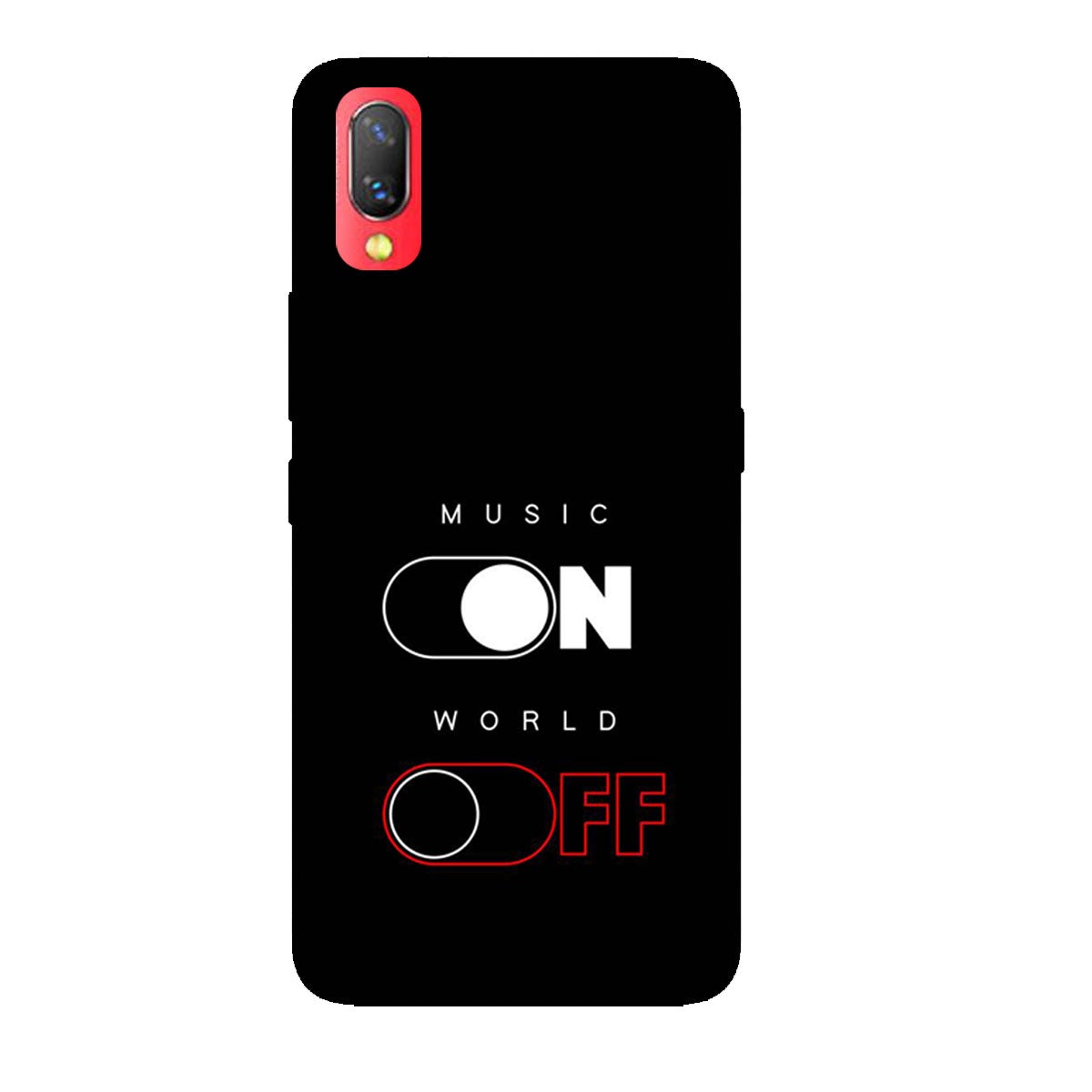 Music On World Off - Mobile Phone Cover - Hard Case - Vivo