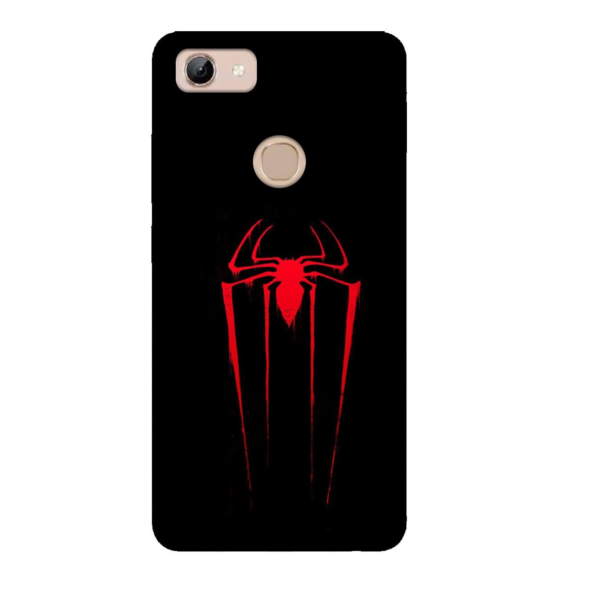 Spider Man - Black - Mobile Phone Cover - Hard Case - Vivo