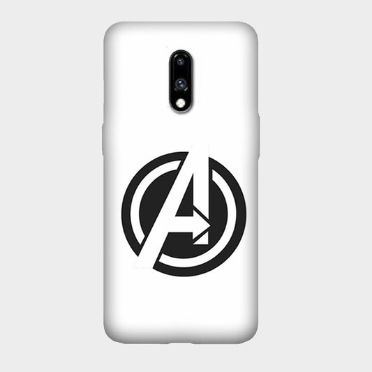 Avenger White Logo - Mobile Phone Cover - Hard Case - OnePlus