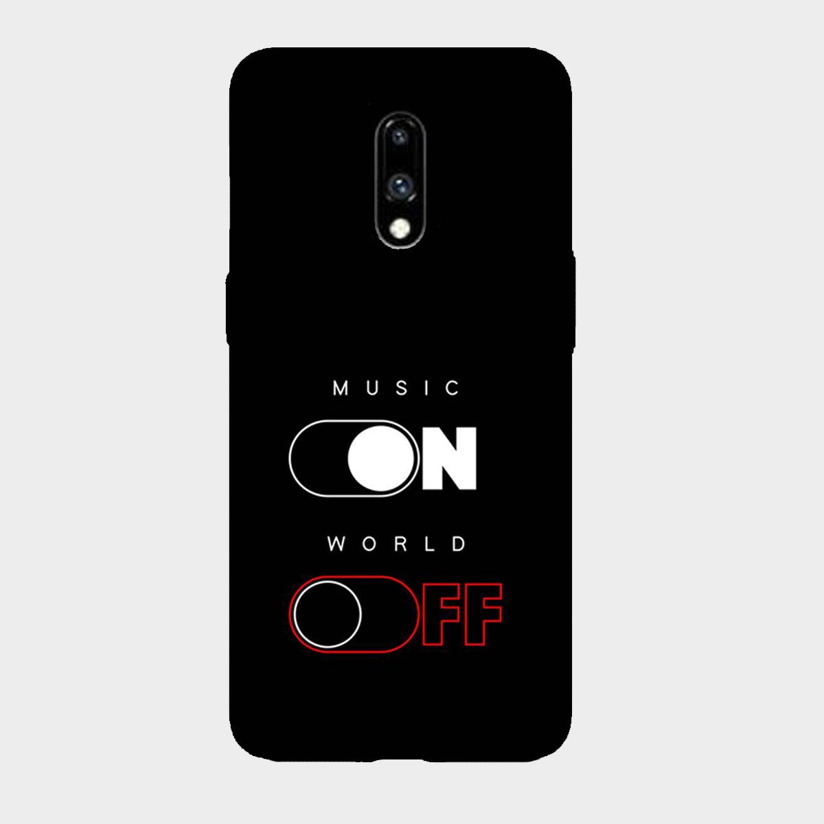 Music On World Off - Mobile Phone Cover - Hard Case - OnePlus