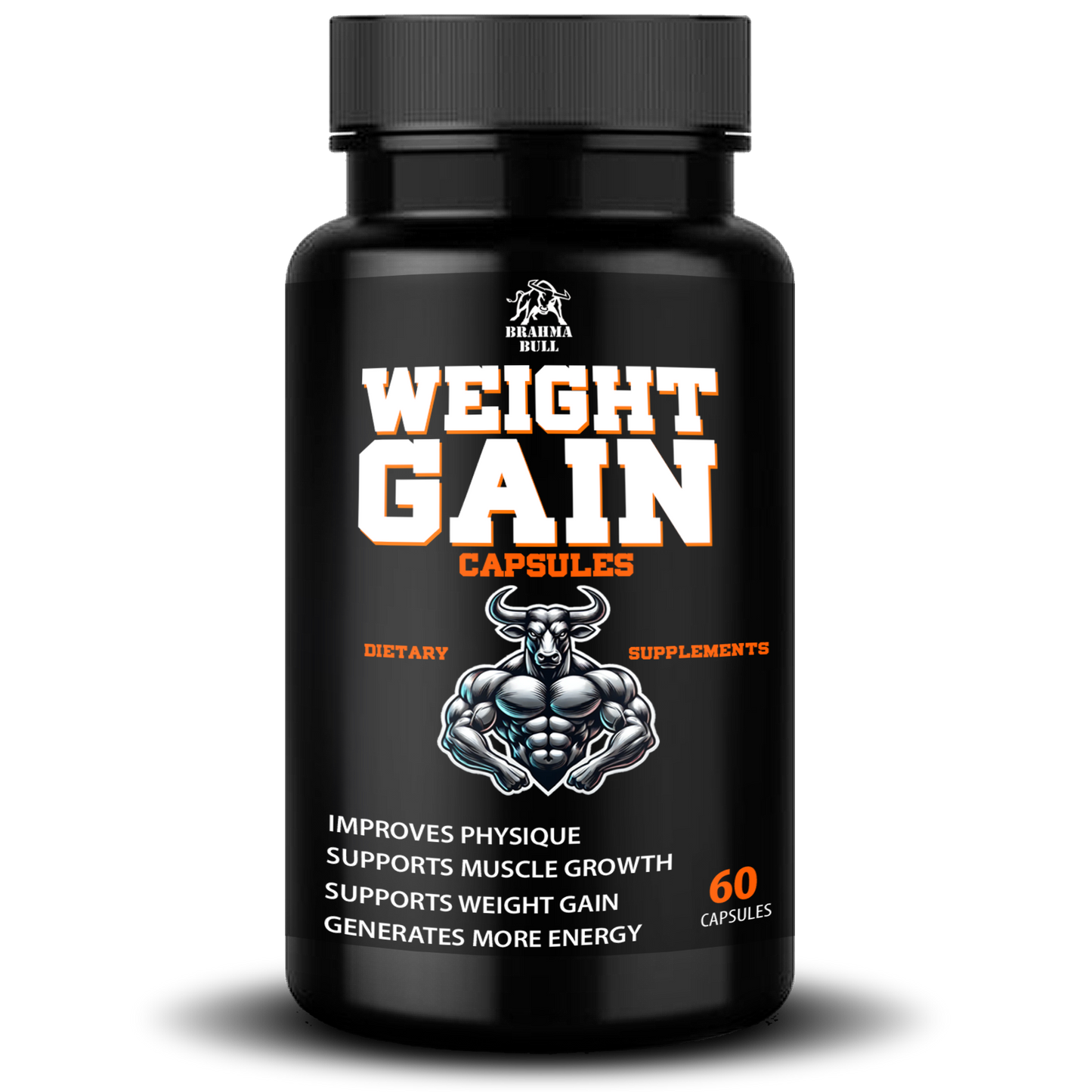 Weight Gain Capsules | Weight Gainer| Muscle Growth Dietary Supplement | Aids in Natural Muscle Growth 60 Capsules