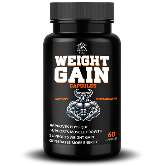 Weight Gain Capsules | Weight Gainer| Muscle Growth Dietary Supplement | Aids in Natural Muscle Growth 60 Capsules