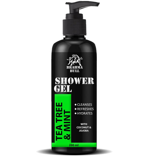 Tea Tree & Mint Shower Gel (Face, Body & Hair) - Brahma Bull - Men's Grooming