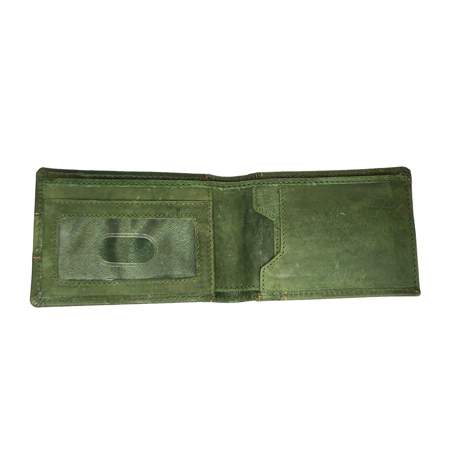 Brahma Bull Slim Edition Multi Purpose Leather Wallet - Green - Brahma Bull