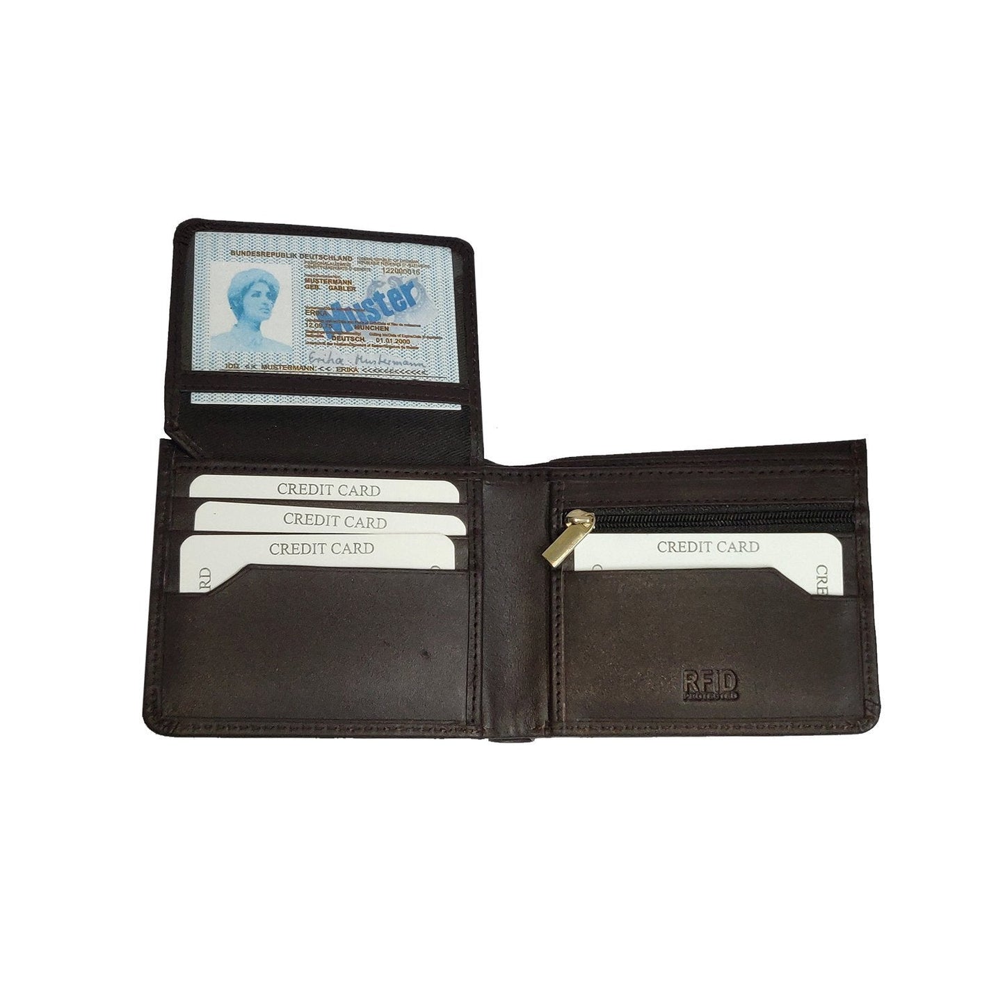 Brahma Bull Hawaiian Soft Leather Wallet - Top Brown - Brahma Bull - Men's Grooming