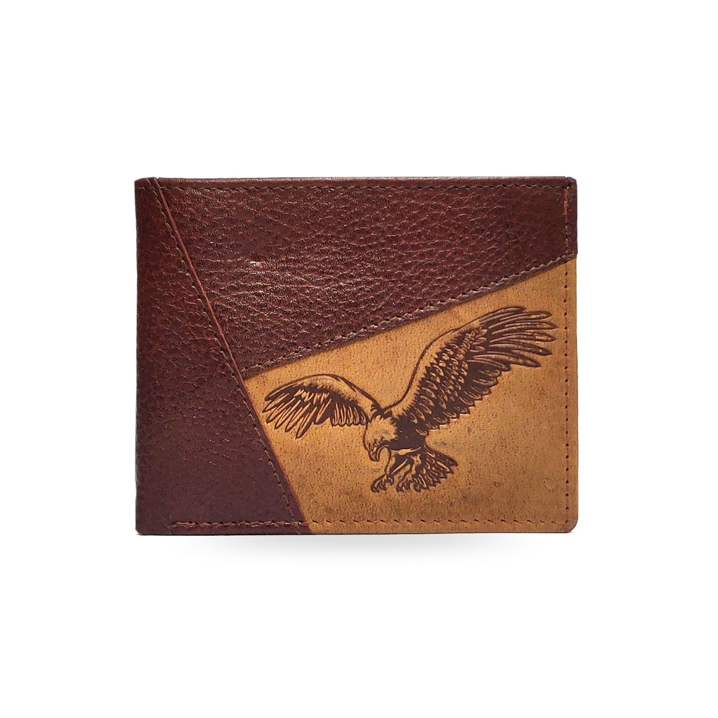 Brahma Bull Eagle Brown Leather Wallet - Brahma Bull - Men's Grooming