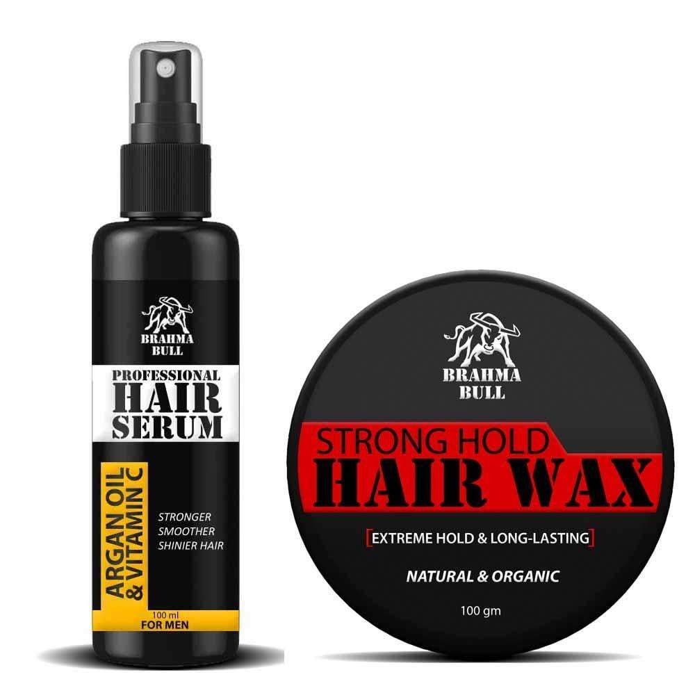 Hair Wax & Serum Combo - Brahma Bull - Men's Grooming