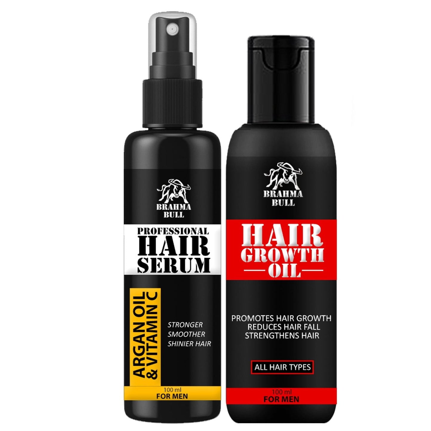 Hair Growth Oil & Professional Hair Serum - Brahma Bull - Men's Grooming
